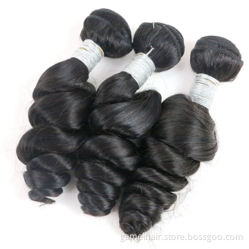 Unprocessed Wholesale Peruvian Human Hair Extension 9A Grade Virgin Peruvian Loose Wave Bundle Hair